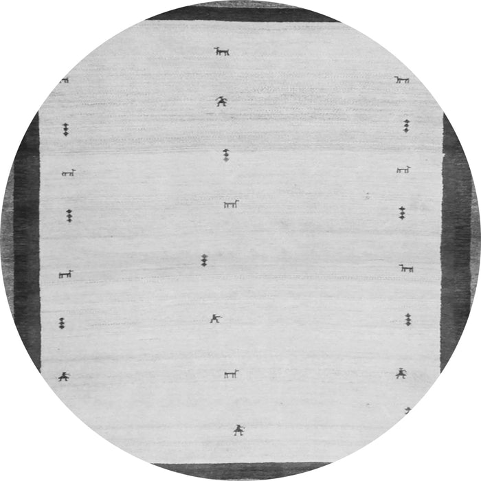 Square Solid Gray Modern Rug, con1580gry