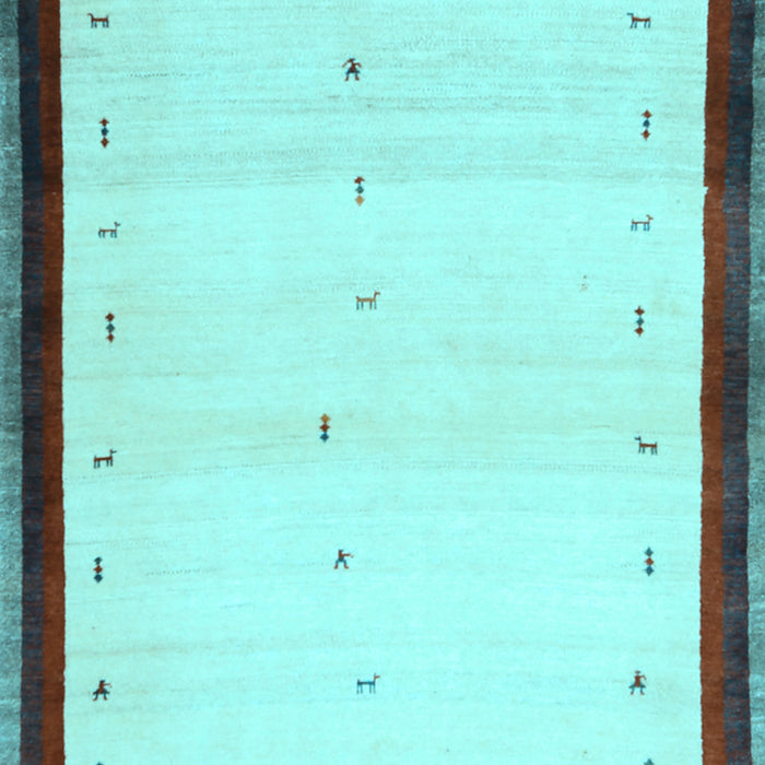 Solid Light Blue Modern Rug, con1580lblu