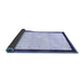 Sideview of Solid Blue Modern Rug, con1580blu