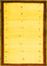 Solid Yellow Modern Rug, con1580yw