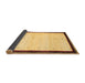 Sideview of Solid Brown Modern Rug, con1580brn