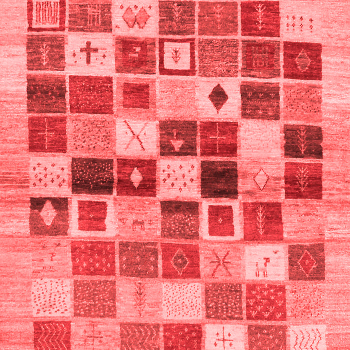 Machine Washable Abstract Red Contemporary Rug, wshcon1581red