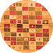 Machine Washable Abstract Orange Contemporary Area Rugs, wshcon1581org