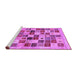 Sideview of Machine Washable Abstract Purple Contemporary Area Rugs, wshcon1581pur