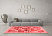 Contemporary Red Washable Rugs