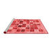 Contemporary Red Washable Rugs