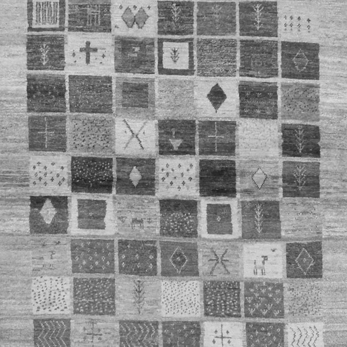 Serging Thickness of Machine Washable Abstract Gray Contemporary Rug, wshcon1581gry