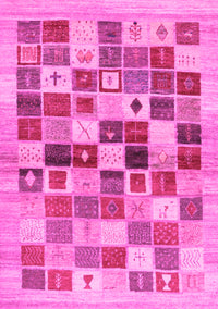 Abstract Pink Contemporary Rug, con1581pnk