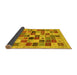 Sideview of Abstract Yellow Contemporary Rug, con1581yw