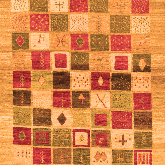 Serging Thickness of Machine Washable Abstract Orange Contemporary Area Rugs, wshcon1581org