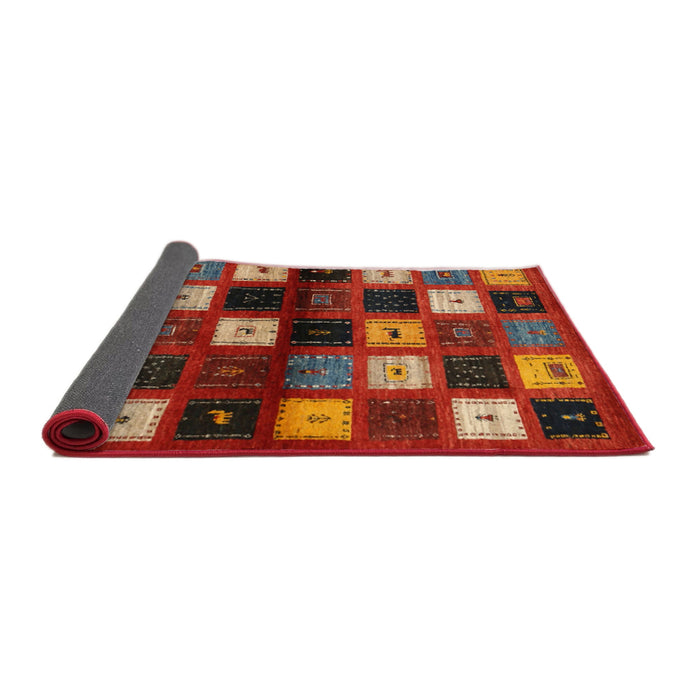 Thickness of Contemporary Sienna Brown Modern Rug, con1582