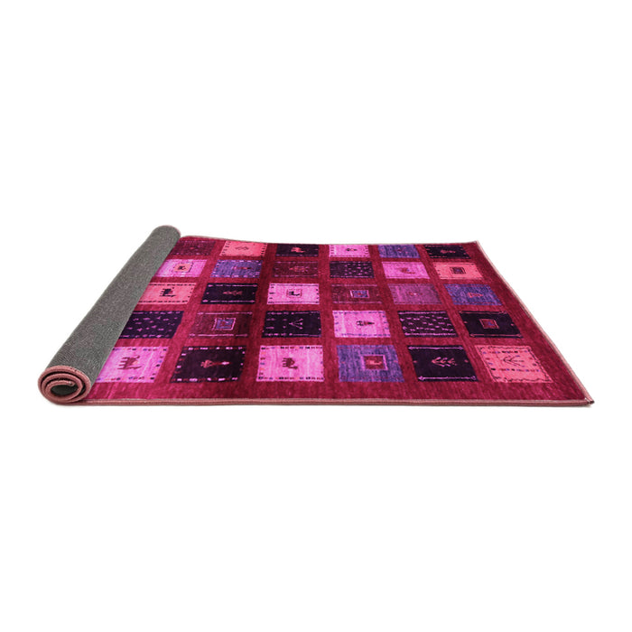 Sideview of Abstract Pink Contemporary Rug, con1582pnk