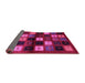 Sideview of Abstract Pink Contemporary Rug, con1582pnk