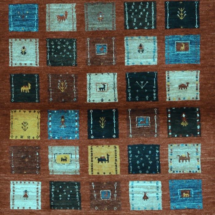 Abstract Light Blue Contemporary Rug, con1582lblu