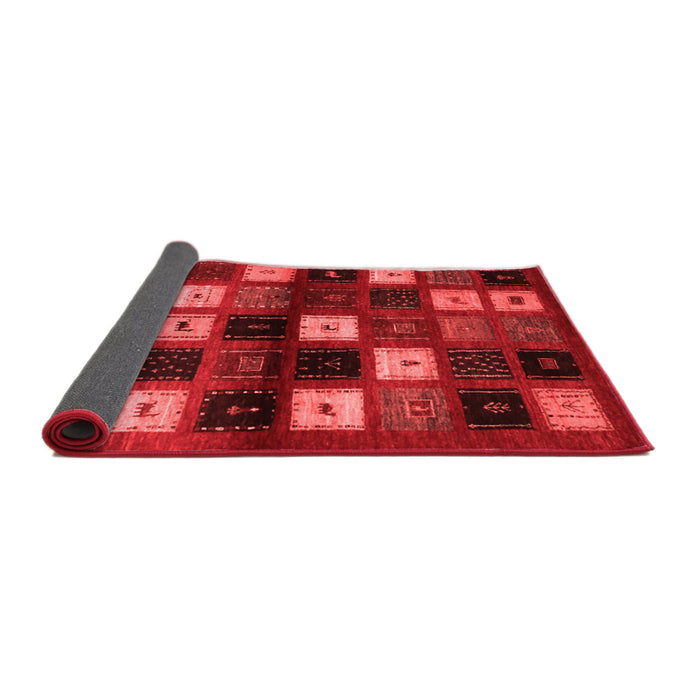 Abstract Red Contemporary Area Rugs