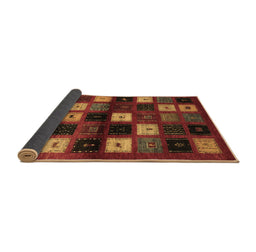 Sideview of Abstract Brown Contemporary Rug, con1582brn