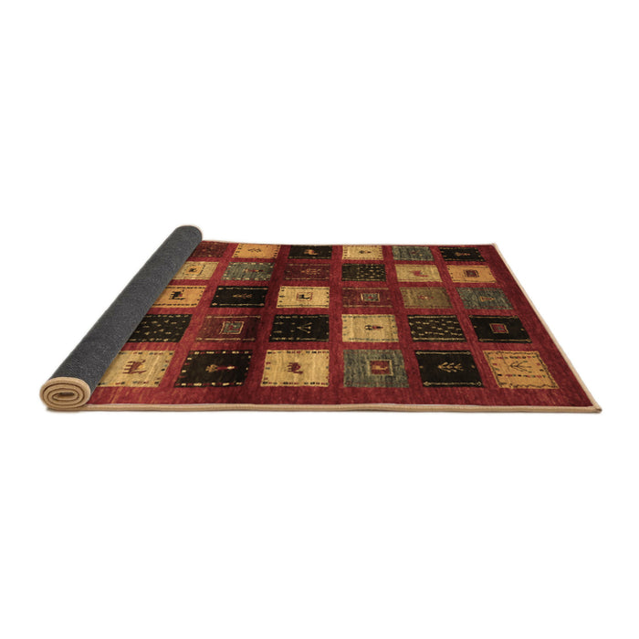 Sideview of Abstract Brown Contemporary Rug, con1582brn