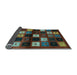 Sideview of Abstract Light Blue Contemporary Rug, con1582lblu