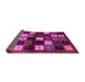 Sideview of Abstract Purple Contemporary Rug, con1582pur