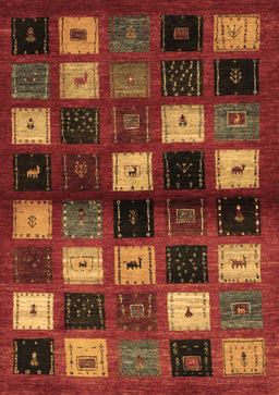 Abstract Brown Contemporary Rug, con1582brn