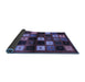 Sideview of Abstract Blue Contemporary Rug, con1582blu