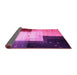 Sideview of Abstract Pink Contemporary Rug, con1583pnk