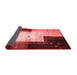 Abstract Red Contemporary Area Rugs