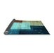 Sideview of Abstract Light Blue Contemporary Rug, con1583lblu