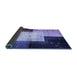 Sideview of Abstract Blue Contemporary Rug, con1583blu