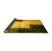 Sideview of Abstract Yellow Contemporary Rug, con1583yw