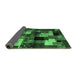 Sideview of Abstract Emerald Green Contemporary Rug, con1584emgrn