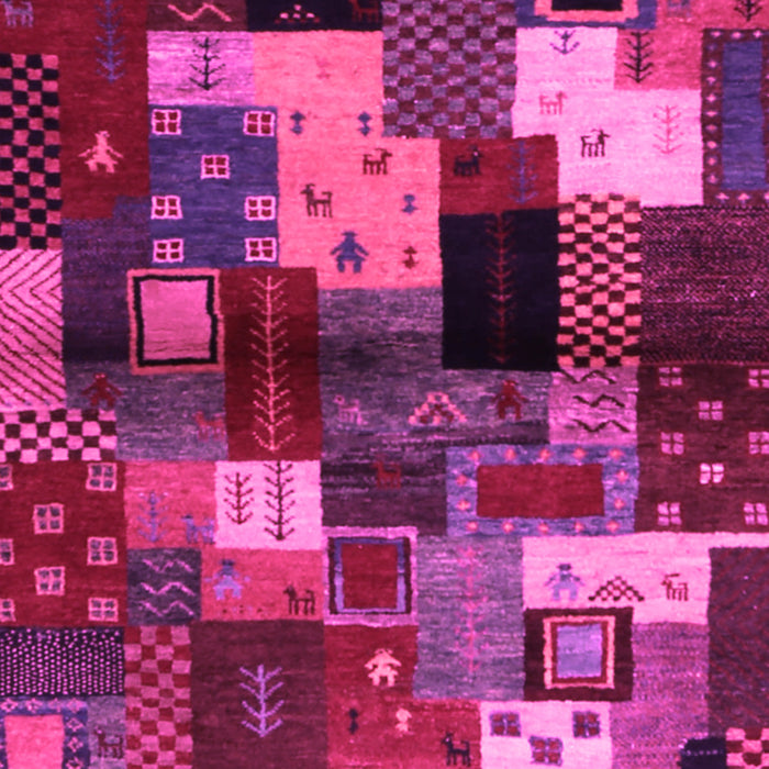 Abstract Pink Contemporary Rug, con1584pnk