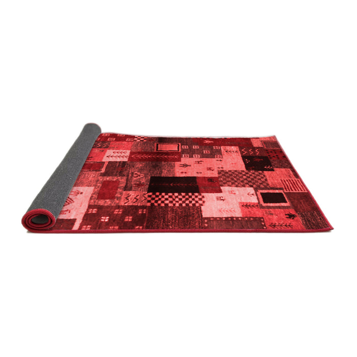 Abstract Red Contemporary Area Rugs