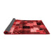 Abstract Red Contemporary Area Rugs