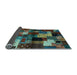 Sideview of Abstract Light Blue Contemporary Rug, con1584lblu