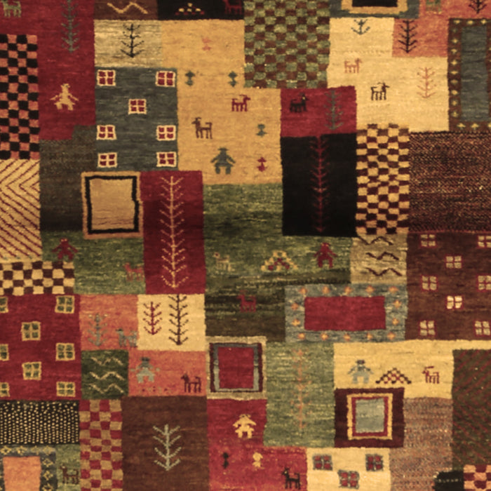 Machine Washable Abstract Brown Contemporary Rug, wshcon1584brn