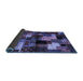 Sideview of Abstract Blue Contemporary Rug, con1584blu