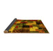 Sideview of Abstract Yellow Contemporary Rug, con1584yw