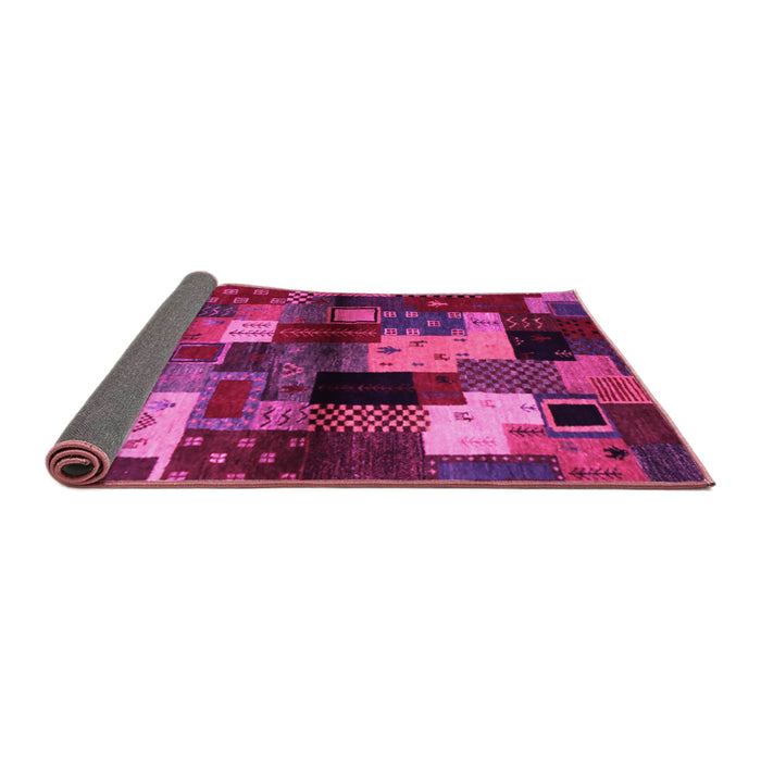 Sideview of Abstract Pink Contemporary Rug, con1584pnk