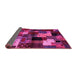 Sideview of Abstract Pink Contemporary Rug, con1584pnk