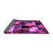 Sideview of Abstract Purple Contemporary Rug, con1584pur