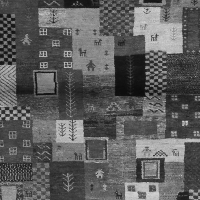 Abstract Gray Contemporary Rug, con1584gry