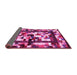 Sideview of Abstract Pink Contemporary Rug, con1585pnk