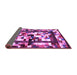 Sideview of Abstract Purple Contemporary Rug, con1585pur