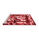 Contemporary Red Washable Rugs