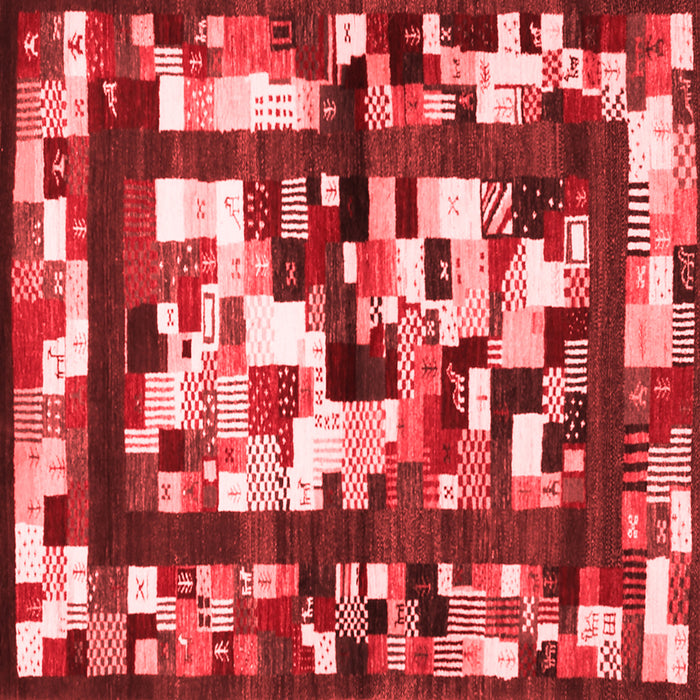 Abstract Red Contemporary Rug, con1585red