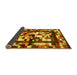 Sideview of Abstract Yellow Contemporary Rug, con1585yw