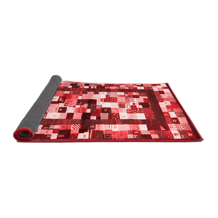 Abstract Red Contemporary Area Rugs