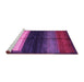 Sideview of Machine Washable Abstract Purple Contemporary Area Rugs, wshcon1586pur