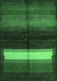 Abstract Emerald Green Contemporary Rug, con1586emgrn